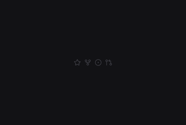 Github Stats components dark